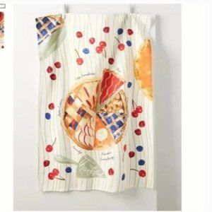 ⭐️ Pie Chart Boho Peasant Hipster Hippie Farm Thanksgiving Holiday Dish Towel